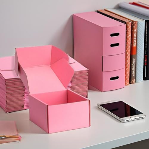 Pink Shipping Boxes 6x6x4 Inches, 20 Pack - Image 5