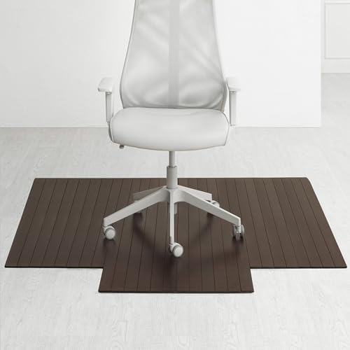 Anji Mountain 57" x 55" Bamboo Office Chair Mat for Carpet & Hardwood Floor by AnjiMountain