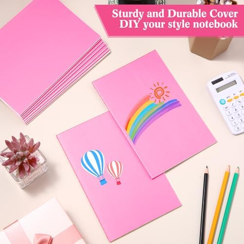 Mimorou 100 Pcs A5 Journals Notebooks Bulk,Pink,Lined - Image 5