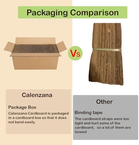 Calenzana 5x7 Corrugated Cardboard Sheets Set of 200, Flat Card Boards Inserts for Crafts, Packing, Shipping, Moving, Mailing - Image 6