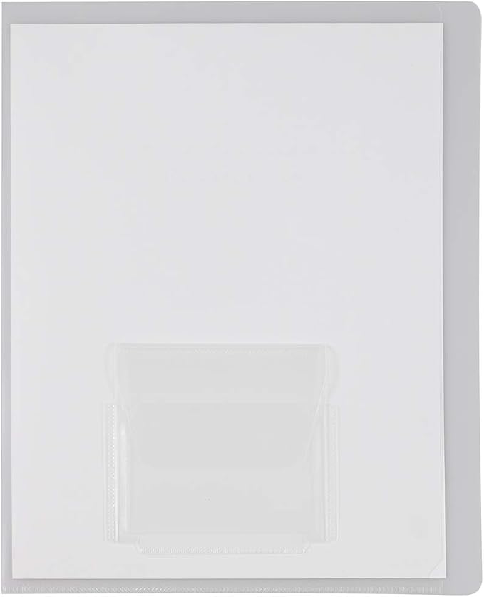 JAM PAPER Plastic Sleeves with Mini Pocket - Letter Size - 9 x 11 1/2 - Clear Project Pockets - 10 Page Protectors/Pack - Image 2
