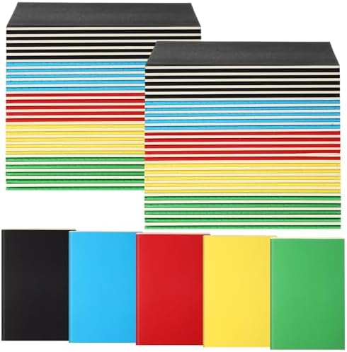 Mimorou 100 Pcs A5 Journals Notebooks Bulk,Multicolor,Lined by Mimorou