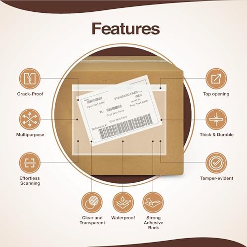 100 Pack 7"x10" Shipping Label Sleeves - 3.12 Mil - Image 3