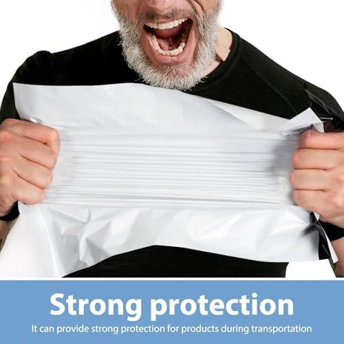 Metronic Poly Mailers 14.5x19 1000 Pcs White, Large Shipping Bags for Clothing Mailing Bags with Strong Self-sealing Adhesive Waterproof and Tear-Proof Postal Bags in Bulk - Image 3