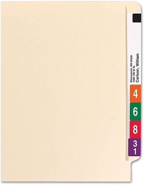 Staples End‑Tab File Folder, Letter Size, Manila, Reinforced Tab, Durable Construction, 250/Box - Image 5