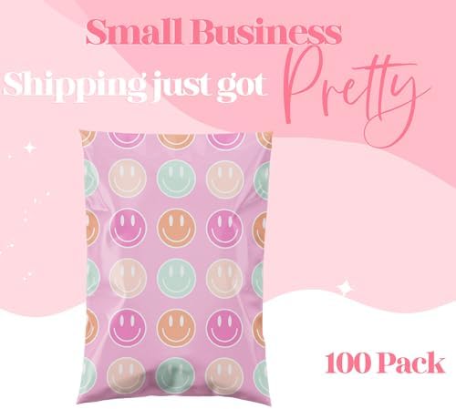 Pretty Package Store Poly Mailers 14.5x19, Smiley Face, 100 Pack - Image 7