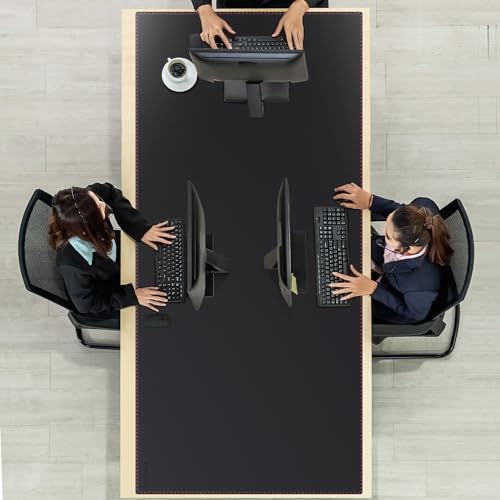 ZORESYN Extra Large Desk Mat 74.8"x35.4" Black - Image 5