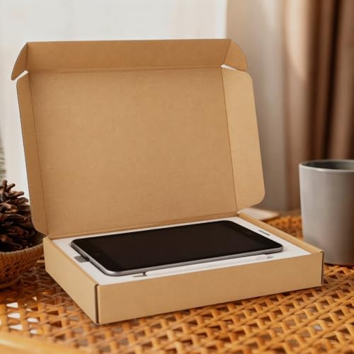 PHAREGE 20 Pack 12x9x2 inch Cardboard Shipping Boxes, Brown Mailing Box - Image 3