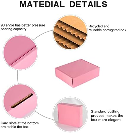 26 Pack 11"x9"x3" Pink Shipping Boxes - Image 3