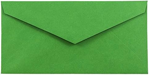 JAM PAPER Monarch Colored Envelopes - 3 7/8 x 7 1/2 - Green Recycled - Bulk 1000/Carton by JAMPaper