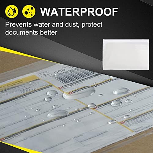 OausTect 6" x 9" Packing Slip Envelope Pouches, Clear Adhesive Top Loading Packing List Label Sleeve - 2000 Packs Shipping Envelopes - Image 3