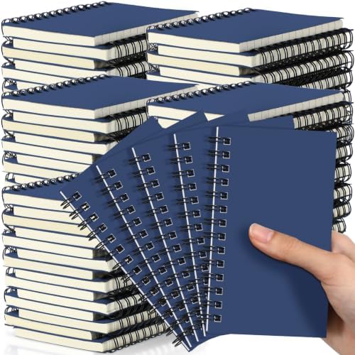 Jutom 100 Pcs Small Spiral Notebook Memo Pad 3x5, Dark Blue by Jutom