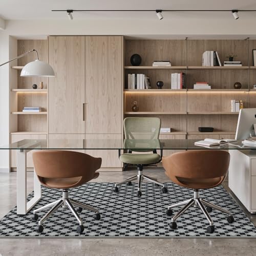 48"x60" Office Chair Mat for Hardwood Floor, Non-Slip Washable Basalt Grey - Image 2