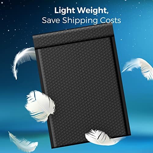 Fuxury Black Bubble Mailers 10.5x16" Self Seal Padded Envelopes 500 Pack - Image 5