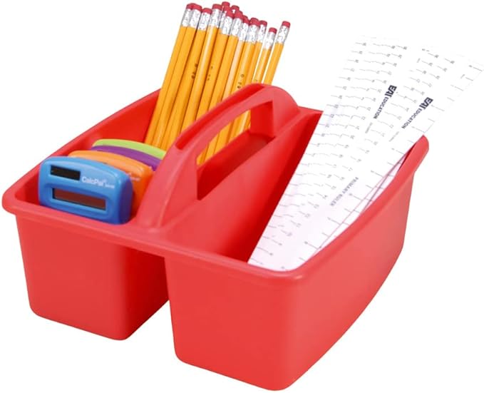 Classroom Supply Caddies: Assorted Colors - Set of 6 - Image 3