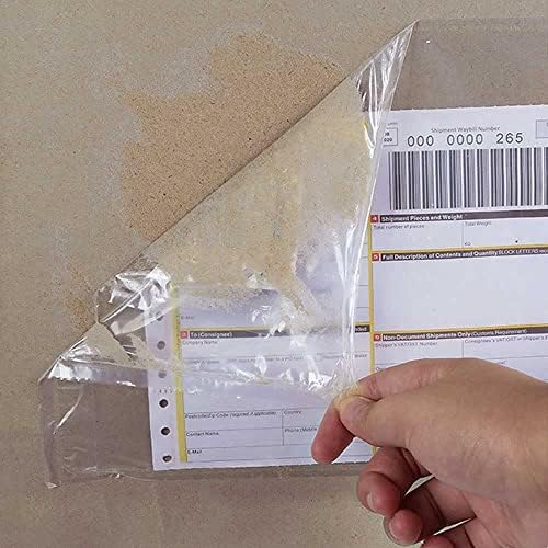 7.5'' x 5.5'' Packing List Pouches, Shipping Label Envelopes Clear Adhesive Top Loading Packing List - 1000 Packs - Image 3