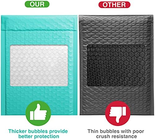 Metronic Bubble Mailer 6x10 Inch 25 Pack Teal Padded Envelopes Cushioning - Image 4