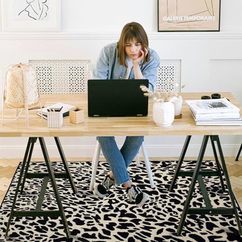 Office Chair Mat for Hardwood Floor, 72"x48" Easy Glide Computer Desk Mat Protector for Rolling Chair Under Desk Rug Nonslip Backing, Machine Wash, (Modern) - Image 2