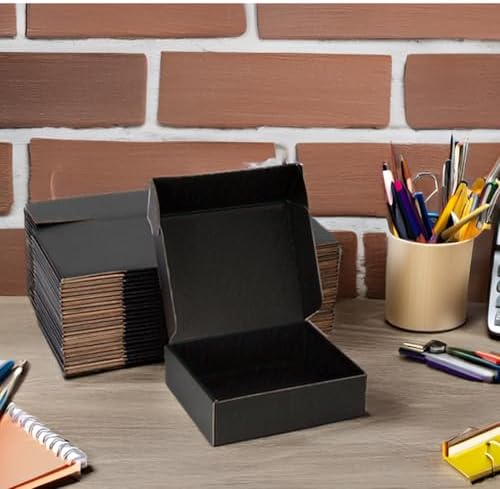 Black Shipping Boxes 7x5x2 Inches, 20 Pack - Image 3