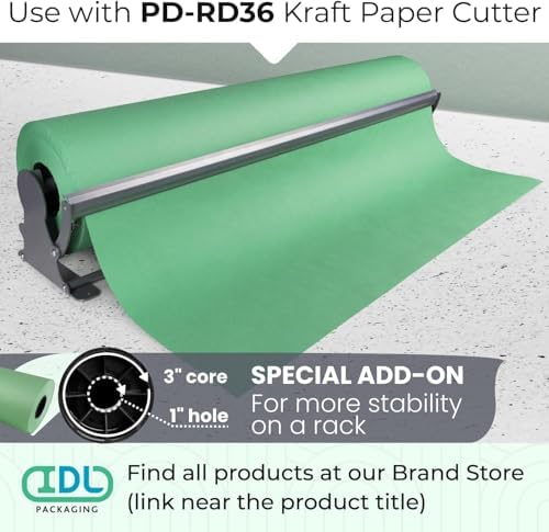 Green Kraft Paper Roll, 36" x 8640" (720 feet) - USA-Made, IDL Packaging - Image 6