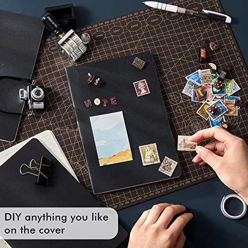 feela 36 Pack Soft Cover Journal Bulk, Lined Blank Travel Journal for Women Men Writing, Notebooks College Ruled for Work, Note Taking Notebook School Business Supplies, 8.2” x 5.5”, A5, Black - Image 4