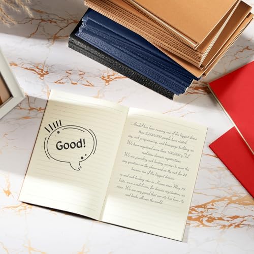 Mimorou 100 Pcs A5 Journals Notebooks Bulk,Black,Brown,Red,Navy,Lined - Image 5