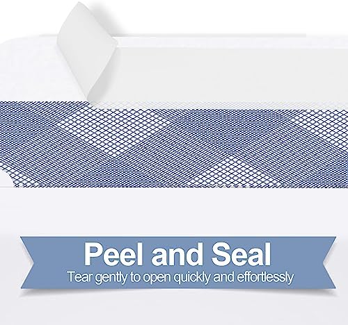 PANDRI 500 Pack #10 Windowless Self-Seal Envelopes, Security Tinted - Image 4