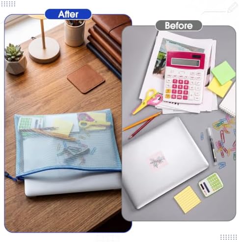 200 Pcs B4 Mesh Zipper Pouch Bags, Mesh Bags with Zipper Bulk, Vibrant - Image 4