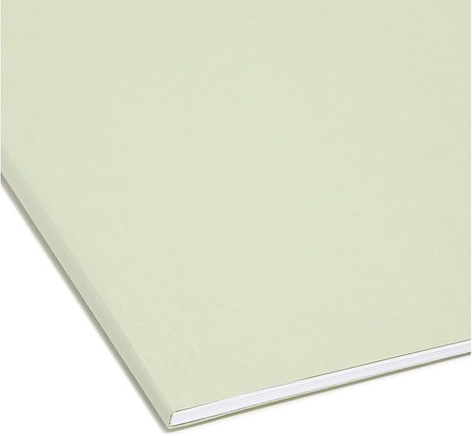 Smead 64032 Erasable Fastab Hanging Folders, 1/3-Cut, Letter, 11 Point Stock, Moss, 20/box - Image 6