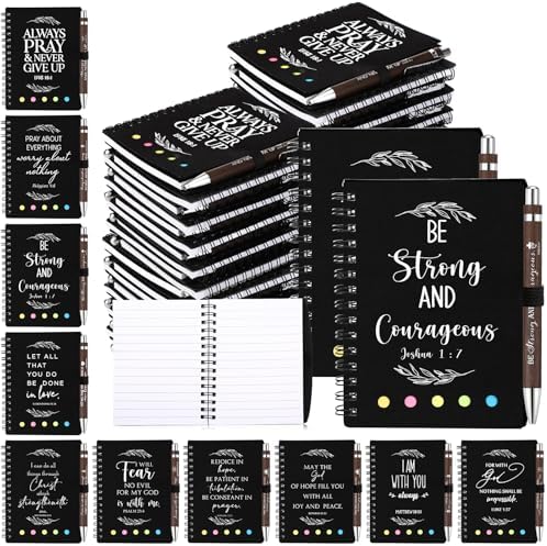 Kosiz 100 Pcs/ 50 Set Christian Gift Bulk, Bible Verse Bamboo, Black by Kosiz