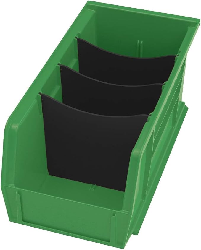 Akro-Mils 30230 AkroBins Plastic Storage Bins, 11"x5"x5", Green, 12-Pack | Space-Saving Stackable Bins for Garage, Pantry, Craft Organization - Image 11