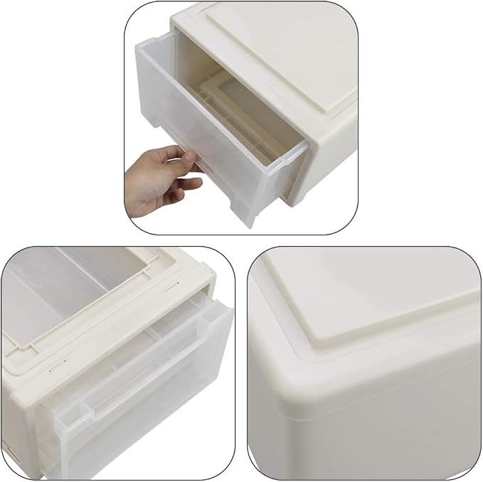 12 Quart Stacking Drawer, 1 Pack Stackable Desktop Drawer Plastic - Image 5