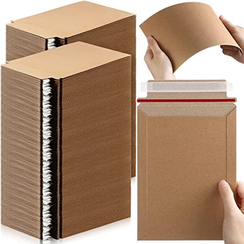 Fainne 400 Pieces 6x8 Rigid Photo Mailers, Cardboard Keep Flat by Fainne