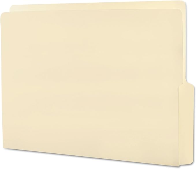 Smead End Tab File Folder, Shelf-Master Reinforced 1/2-Cut Tab Bottom Position, Letter Size, Manila, 100 per Box (24128) by SMEAD