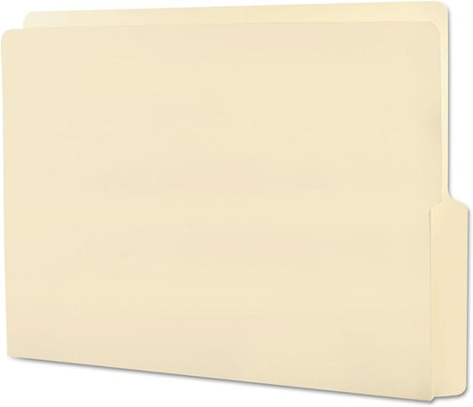 Smead End Tab File Folder, Shelf-Master Reinforced 1/2-Cut Tab Bottom Position, Letter Size, Manila, 100 per Box (24128) by SMEAD