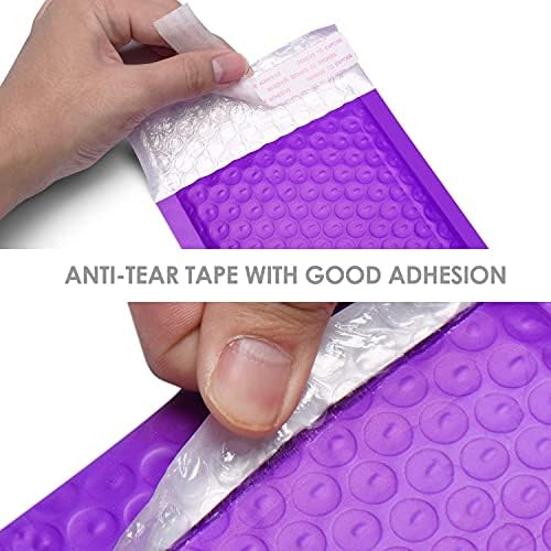 Metronic Bubble Mailers, Purple 4x8" Case of 800, Bulk Poly Bubble Mailers - Image 4