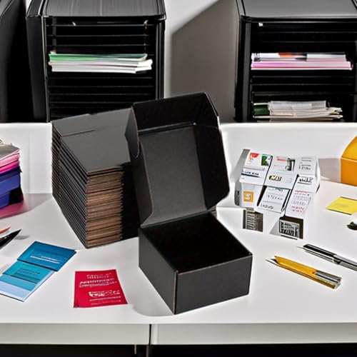 Black Shipping Boxes 6x6x4 Inches, 20 Pack - Image 3