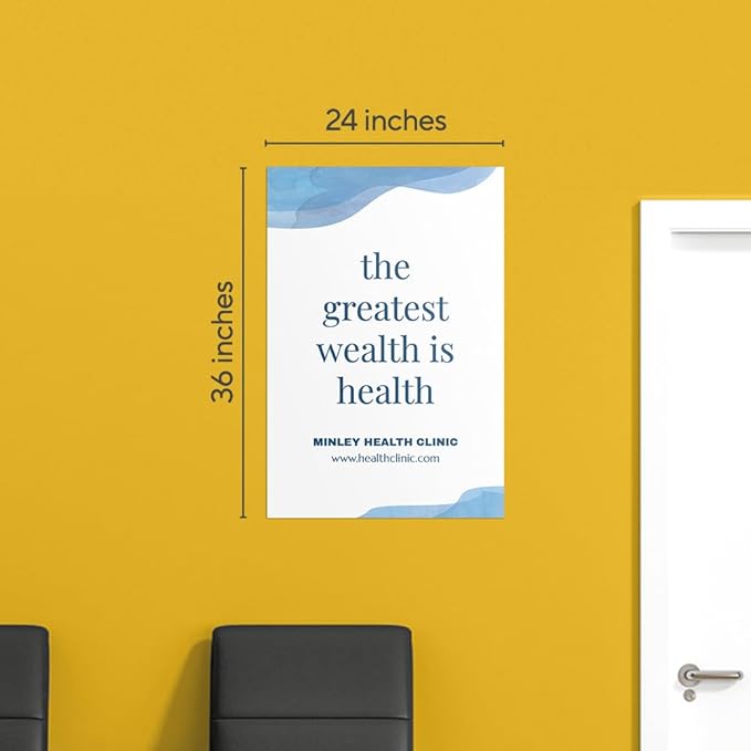 STAPLES - Personalized Semi-Gloss Poster - 24W" x 36L" Custom Print - Ideal for Home or Office Décor (Dark)