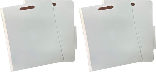 Amazon Basics Sturdy Pressboard Classification File Folders with Fasteners, Dividers, 2" Expansion for Documents Organization, 11.97 x 10.55 inch, Green, 20-Pack by AmazonBasics