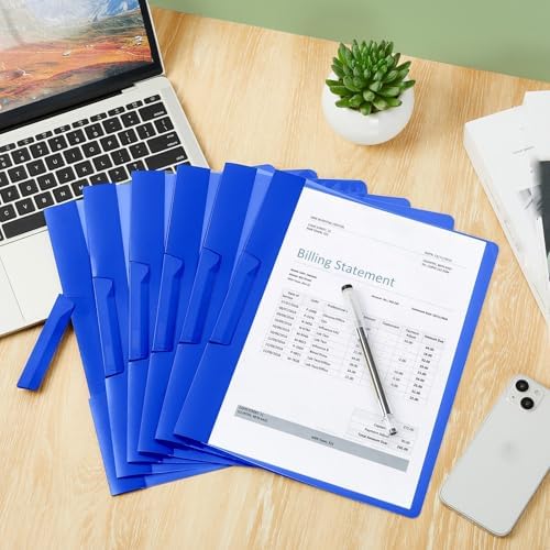 Maitys 25 Pack Clear Report Covers with Clip, Blue - Image 4