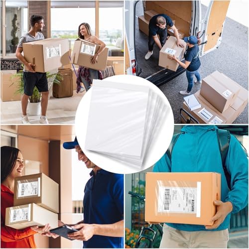 4.5'' X 5.5'' Packing List Envelopes Clear Self-Adhesive Top Loading Mailing Packing List Pouches Shipping Label Envelopes Clear Mailing Label Pouch (200 Packs) - Image 6