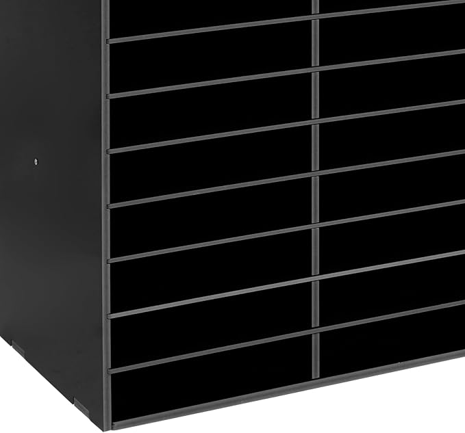 Literature Organizer,Desktop File Sorter Mail Center,Paper Storage Cabinet with 48 Slots Compartments,Suitable for Home School Office (48 Slots Black) - Image 8