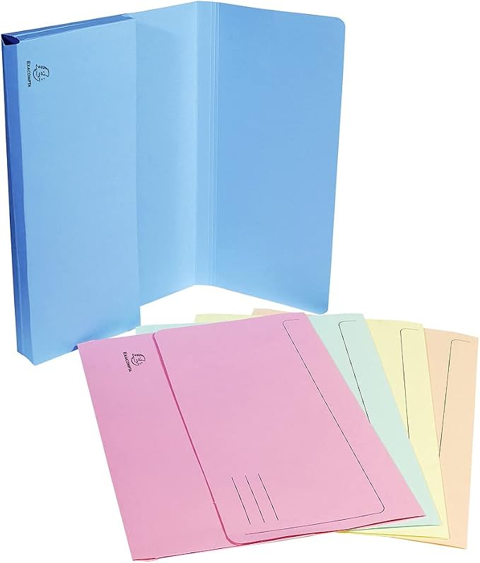 Exacompta - Ref 46779E - Super A4 Document Wallets - 245 x 325mm in Size, Suitable for A4 Documents, 3cm Expansion Gusset, 220gsm Card, PEFC-Certified - Yellow (Pack of 50) - Image 5