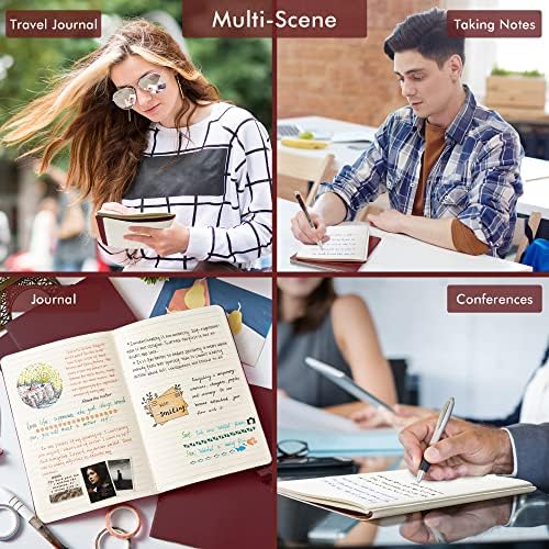 36 Pack Soft Cover Journal Bulk, Feela Lined Blank Travel Journal for Women Men Writing, Notebooks College Ruled for Work, Note Taking Notebook School Business Supplies, 8.2” x 5.5”, A5, Wine - Image 7