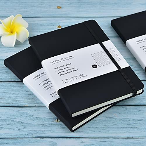 Coopay 48 Pack A5 Journal Notebooks Bulk, 160 Pages, 100GSM Thick Paper, 8.3 x 5.5 inch Hardcover Lined Leather Journals for Writing Office School Business,Bulk Notebook for Work Men Women (Black) - Image 6