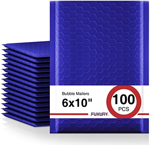 Fuxury Bubble Mailers 100Pcs 6x10" Royal Blue Shipping Padded Envelopes by Fuxury