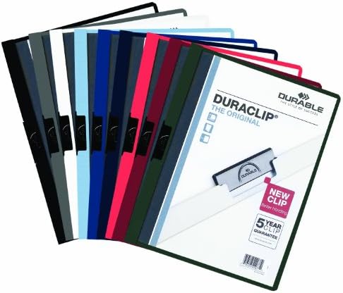 Durable Report Cover with DURACLIP - Letter-Size - Holds Up to 30 Pages - Clear Cover in Black - 25 Per Box - Image 6