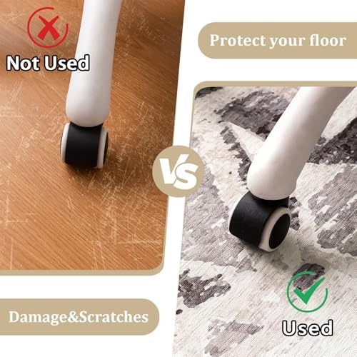 Office Chair Mat for Hardwood Floor, 72"x48" Easy Glide Computer Desk Mat Protector for Rolling Chair Under Desk Rug Nonslip Backing, Machine Wash, (Modern) - Image 4