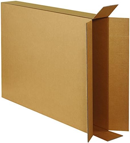 Box USA Moving Boxes, 28"L x 5"W x 38"H 20-Pack Large Side Loading Corrugated Cardboard Box for Packing, Shipping and Storage by BOXUSA