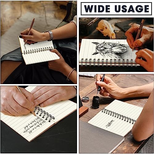 Jutom 150 Pcs Small Spiral Notebook Memo Pad 3x5, Kraft Color - Image 4